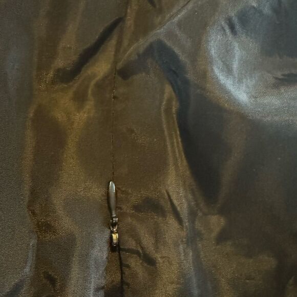 VTG Scott McClintock Woman 16 Shiny Black Y2K  W Maxi Skirt  Goth, Whimsy‎ Goth - Picture 5 of 7